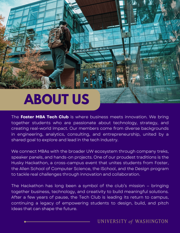 Husky Hackathon sponsorship proposal, page 2